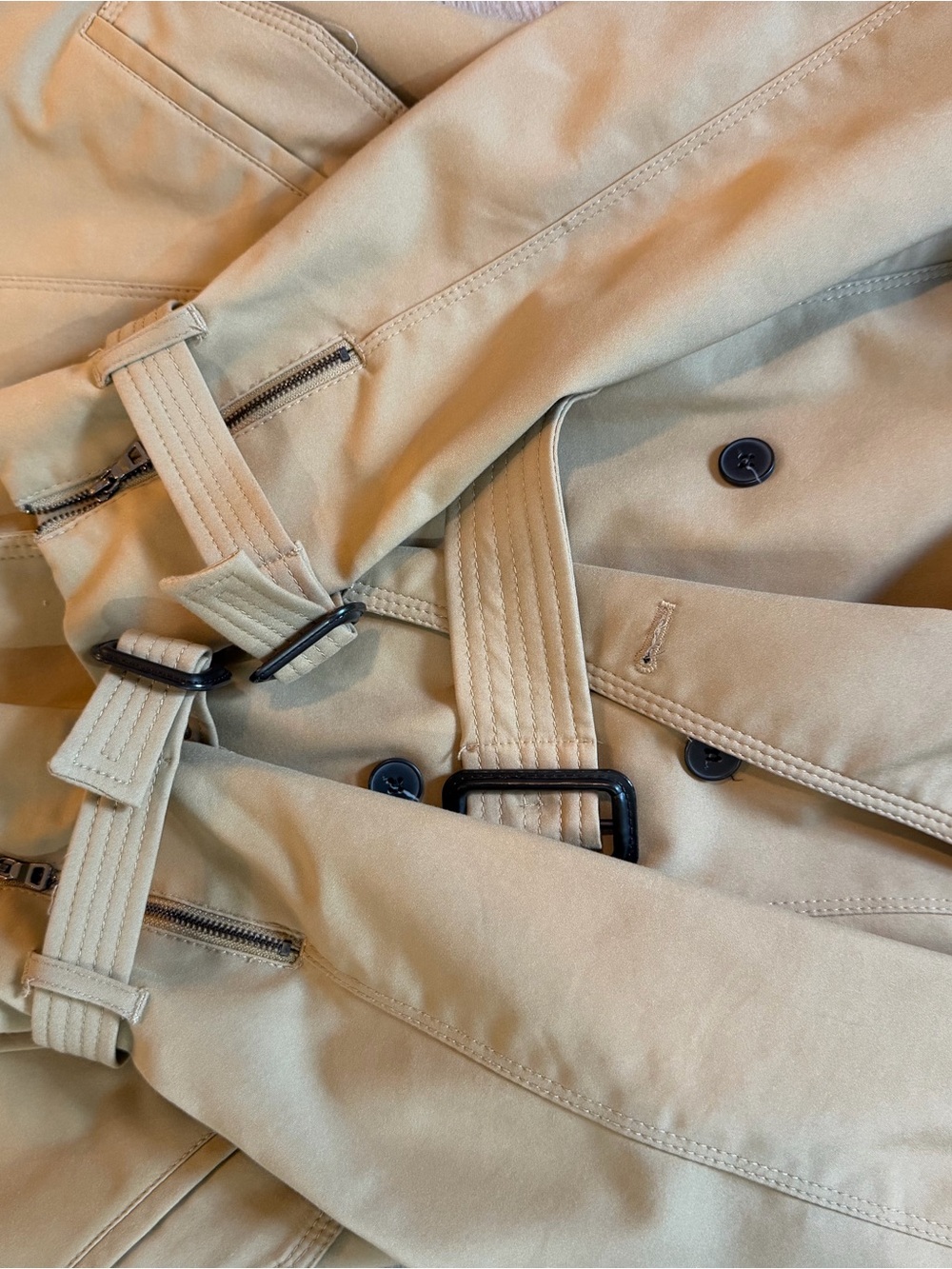 Carolina Belle Tan Trench Coat - Picture 4 of 5